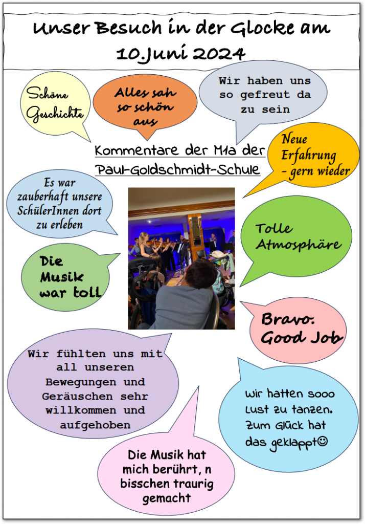 Feedback einer Klasse von der Paul-Goldschmidt-Schule